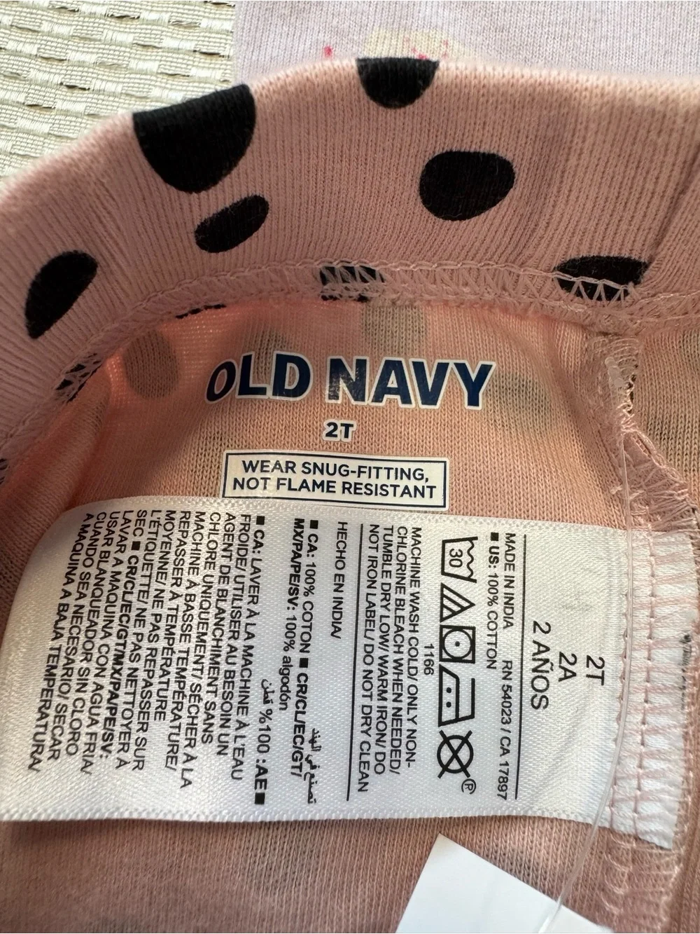 Old Navy Pajama Top & Bottom Sets of 3 Girl’s 2T Pink Lavender Fun Prints Sleep